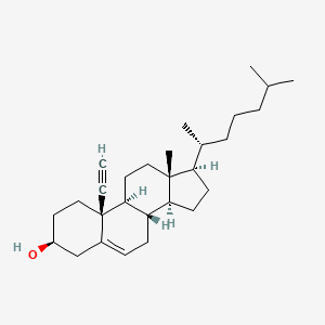Chemical structure of 19-alkyne Cholesterol