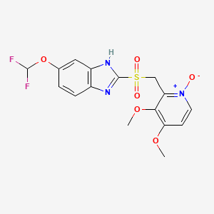 Chemical structure of Pantoprazole sulfone N-oxide