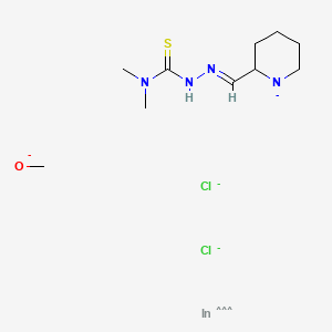 Chemical structure of Indium (III) thiosemicarbazone 5b