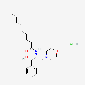 Chemical structure of DL-erythro-PDMP (hydrochloride)