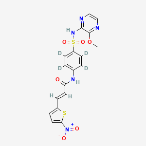 Chemical structure of Necrosulfonamide-d4