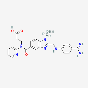 Chemical structure of Dabigatran-13C-d3