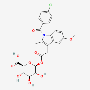 Chemical structure of Indomethacin glucuronide