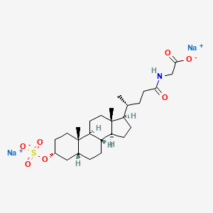 Chemical structure of Glycolithocholic Acid 3-sulfate (sodium salt)