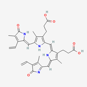 Chemical structure of Biliverdin (technical grade)