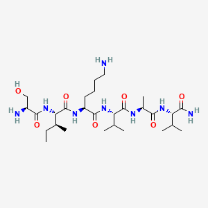 Chemical structure of SIKVAV (acetate)