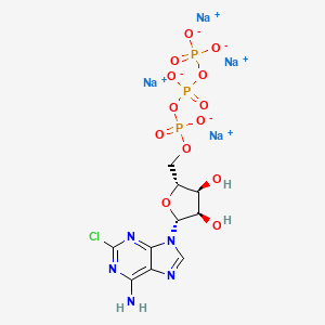 Chemical structure of 2-Chloroadenosinetriphosphatesodiumsalt