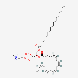 Chemical structure of 1-Stearoyl-2-eicosapentaenoyl-sn-glycero-3-PC
