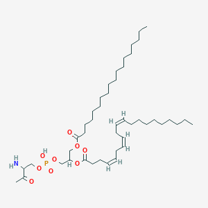 Chemical structure of 1-Stearoyl-2-17(S)-HDoTE-sn-glycero-3-PE