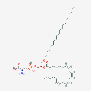 Chemical structure of 1-Stearoyl-2-17(S)-HDoTE-sn-glycero-3-PC