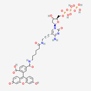 Chemical structure of Fluorescein-12-dCTP