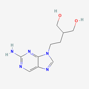 Chemical structure of 6-Deoxypenciclovir