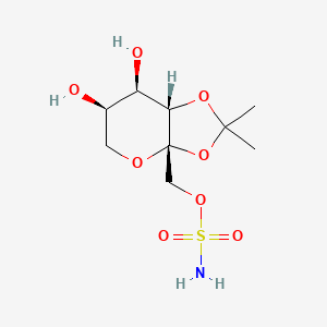 Chemical structure of 4,5-Desisopropylidene Topiramate