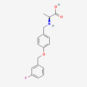 Chemical structure of Safinamide Acid