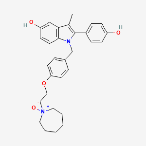 Chemical structure of Bazedoxifene N-oxide