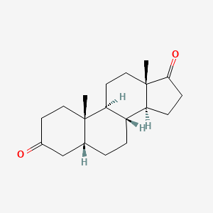 Chemical structure of Etiocholanedione