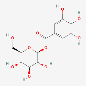 Chemical structure of β-Glucogallin