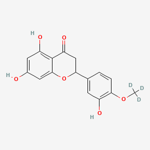 Chemical structure of rac-Hesperetin-d3