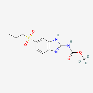 Chemical structure of Albendazole sulfone-d3