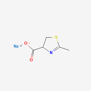 Chemical structure of 2-Methyl-2-thiazoline-4-carboxylic Acid (sodium salt)