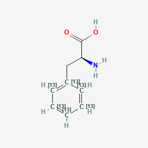 Chemical structure of L-Phenylalanine-13C6