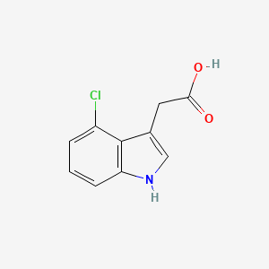 Chemical structure of 4-Chloroindole-3-acetic Acid