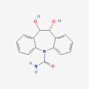 Chemical structure of 10,11-Dihydroxycarbamazepine