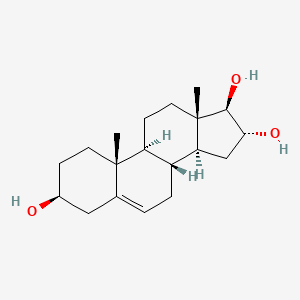 Chemical structure of 5-Androstenetriol