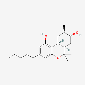 Chemical structure of 8(R)-hydroxy-9(R)-Hexahydrocannabinol