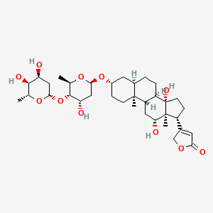 Chemical structure of Digoxigenin Bisdigitoxoside