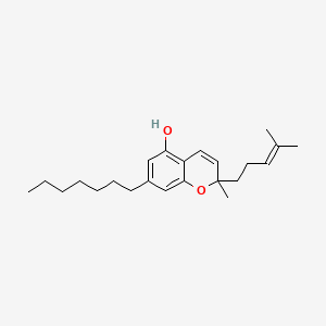 Chemical structure of (±)-CBCP