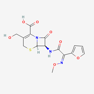 Chemical structure of 3-hydroxy methyl Cefuroxime
