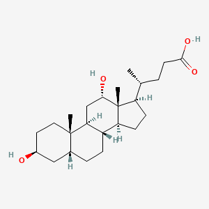 Chemical structure of 3-Epideoxycholic Acid