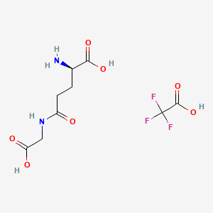 Chemical structure of γ-D-Glutamylglycine (trifluoroacetate salt)