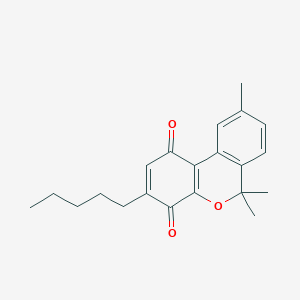 Chemical structure of CBNQ