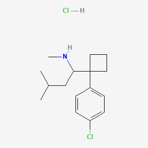 Chemical structure of Desmethyl Sibutramine (hydrochloride)