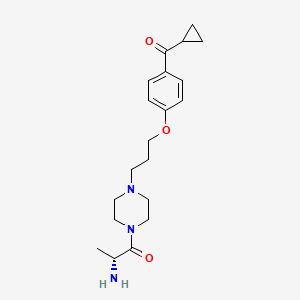 Chemical structure of ADB-HEXINACA 3,3-dimethylbutanoic acid metabolite