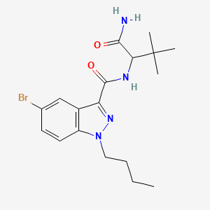 Chemical structure of ADB-BUT-5Br-INACA