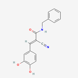 Chemical structure of AG 490