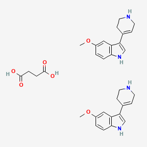 Chemical structure of RU 24969 hemisuccinate