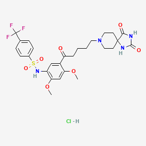 Chemical structure of RS 102221 hydrochloride