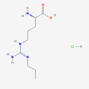 Chemical structure of Nw-Propyl-L-arginine hydrochloride