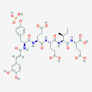 Chemical structure of Caffeic acid-pYEEIE