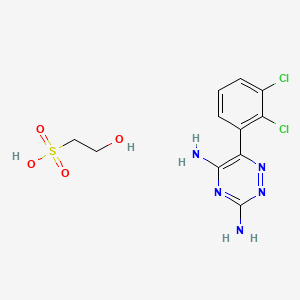 Chemical structure of Lamotrigine isethionate