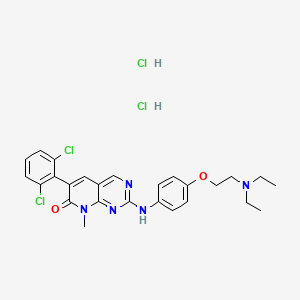 Chemical structure of PD 166285 dihydrochloride