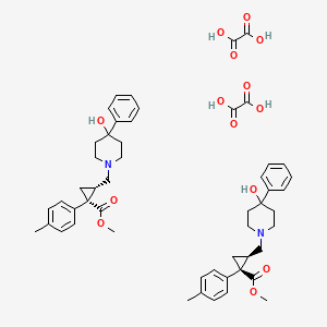 Chemical structure of (+/-)-PPCC oxalate