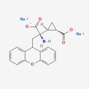 Chemical structure of LY 341495 disodium salt