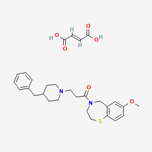 Chemical structure of JTV 519 fumarate
