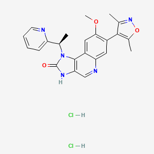 Chemical structure of I-BET 151 dihydrochloride