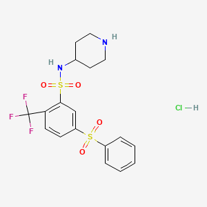 Chemical structure of WAY 316606 hydrochloride